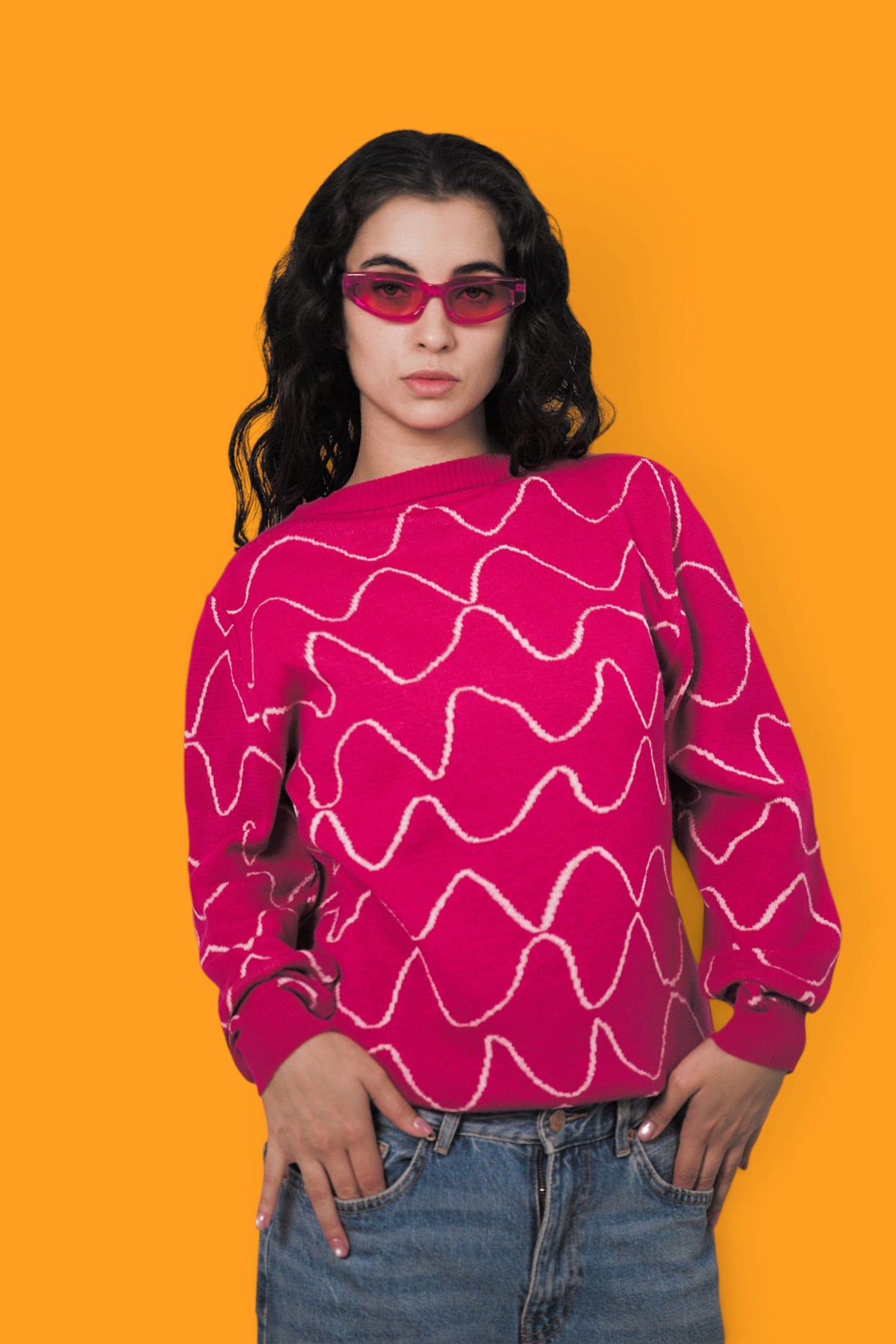 JERSEY ONDAS FUCSIA