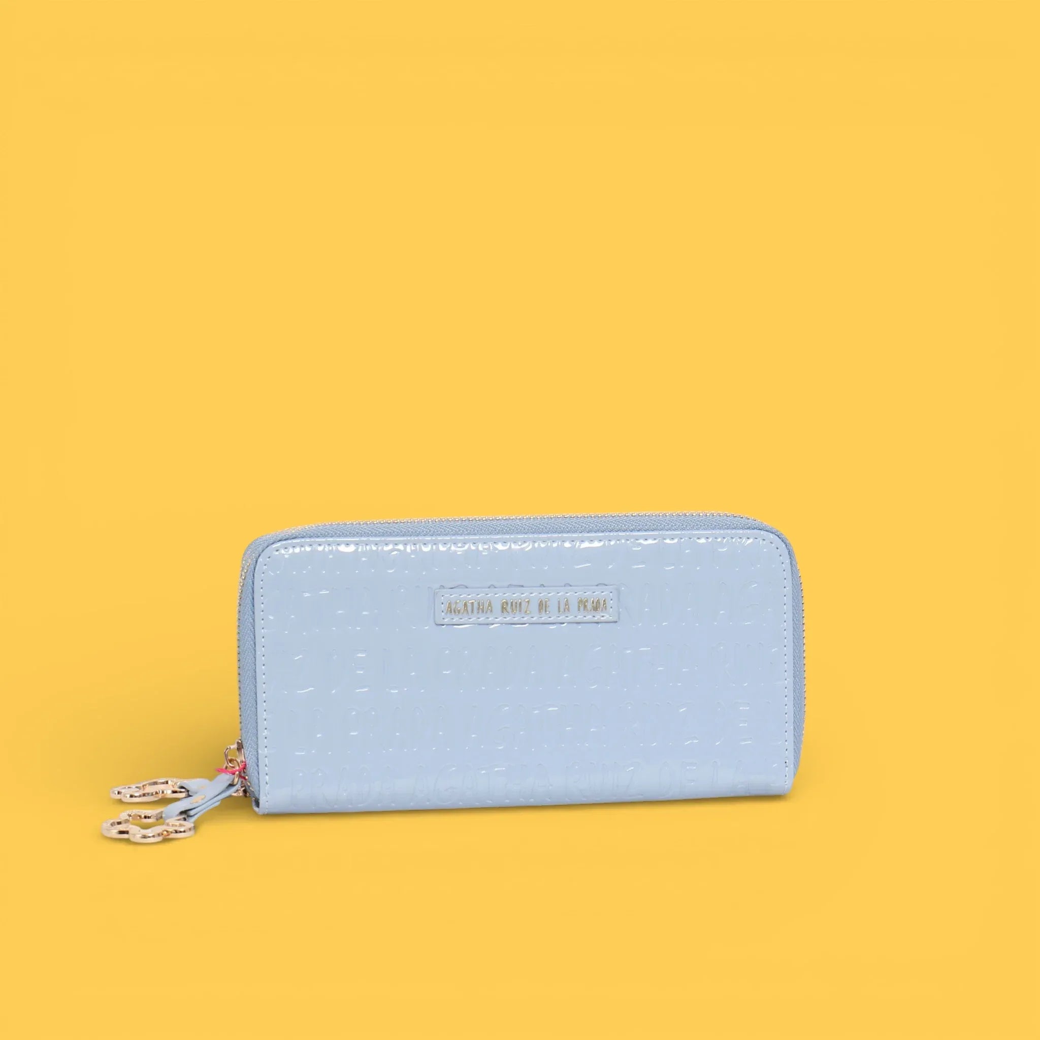 BILLETERO CHAROL LOGO AZUL - Agatha Ruiz de la Prada