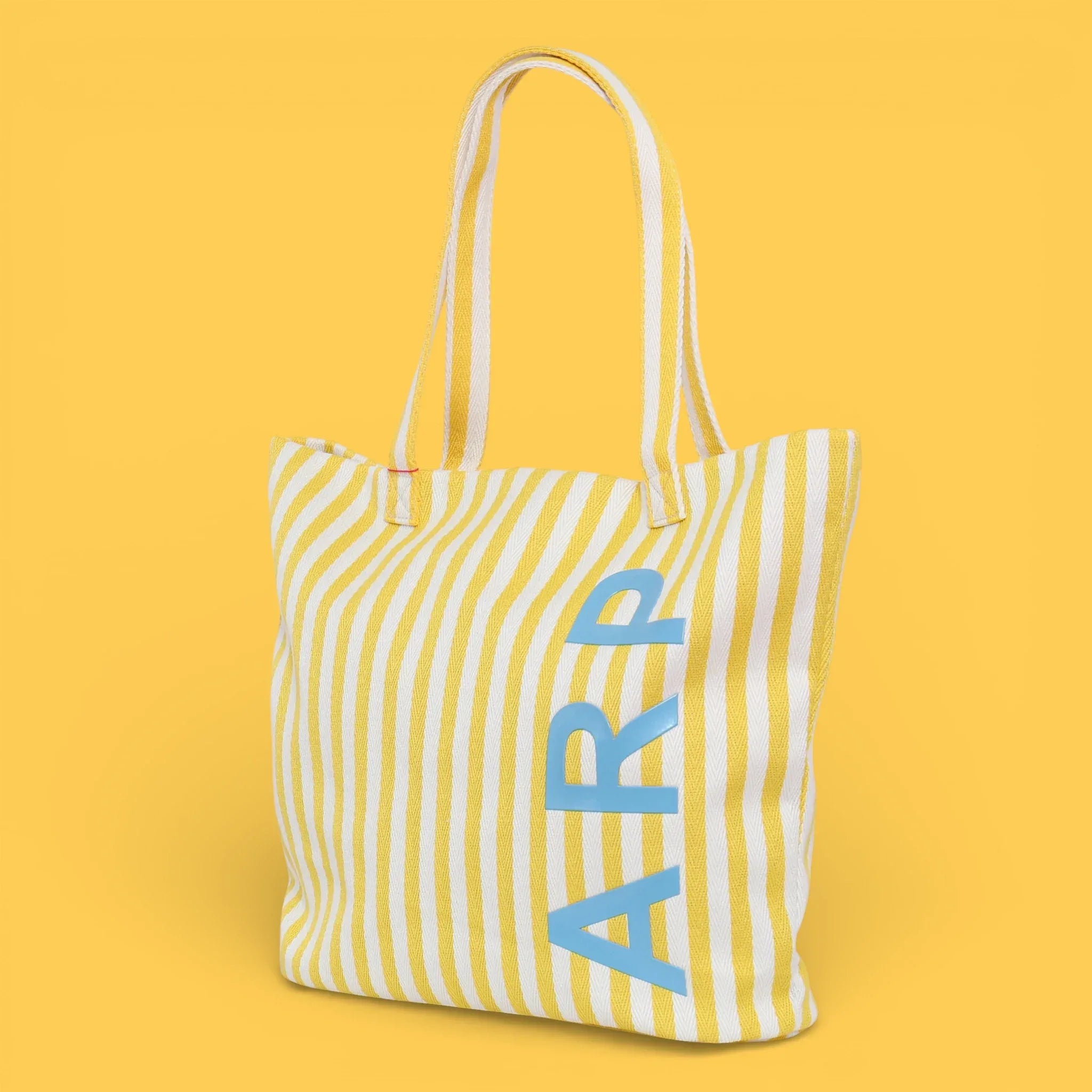 TOTE PLAYA RAYAS AMARILLO - Agatha Ruiz de la Prada