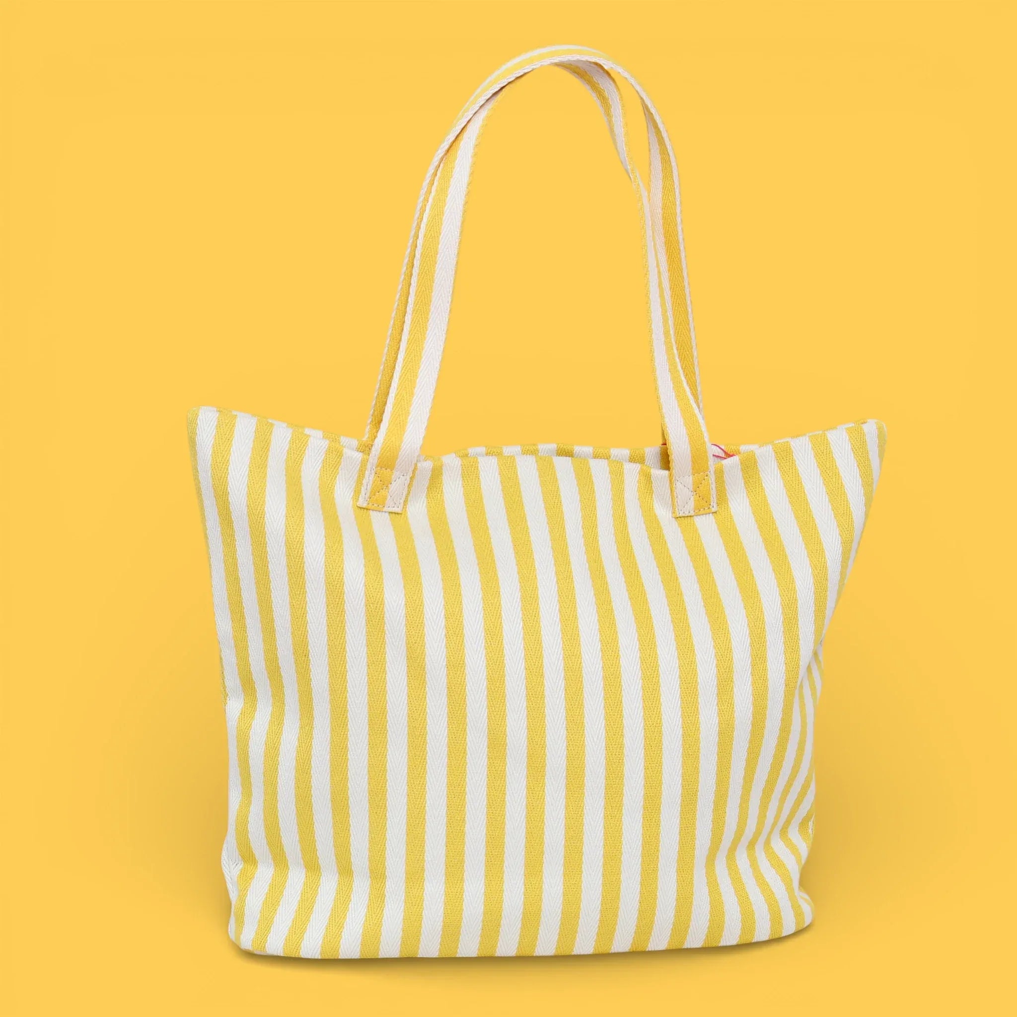 TOTE PLAYA RAYAS AMARILLO - Agatha Ruiz de la Prada