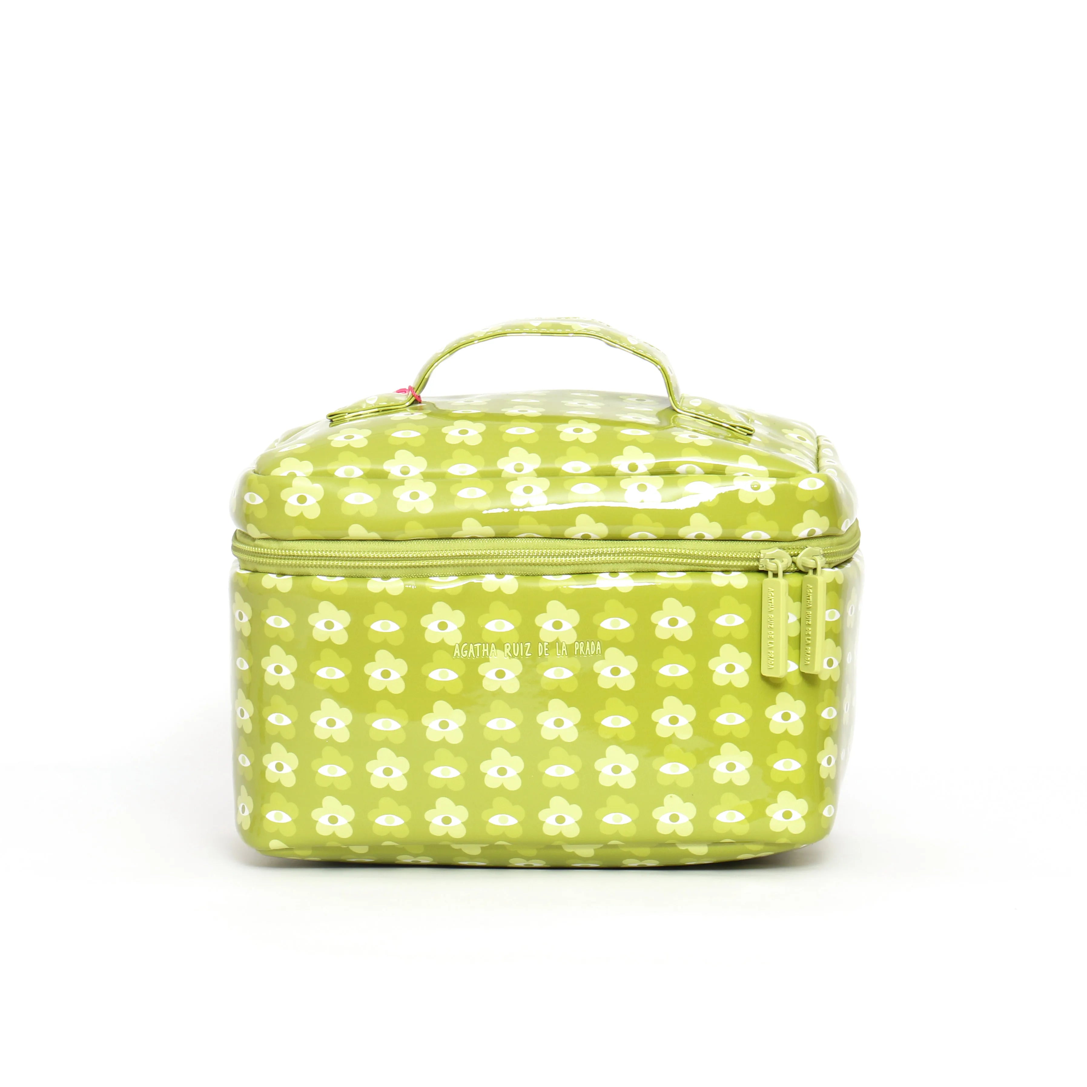 Trousse de voyage imprimée vert pistache