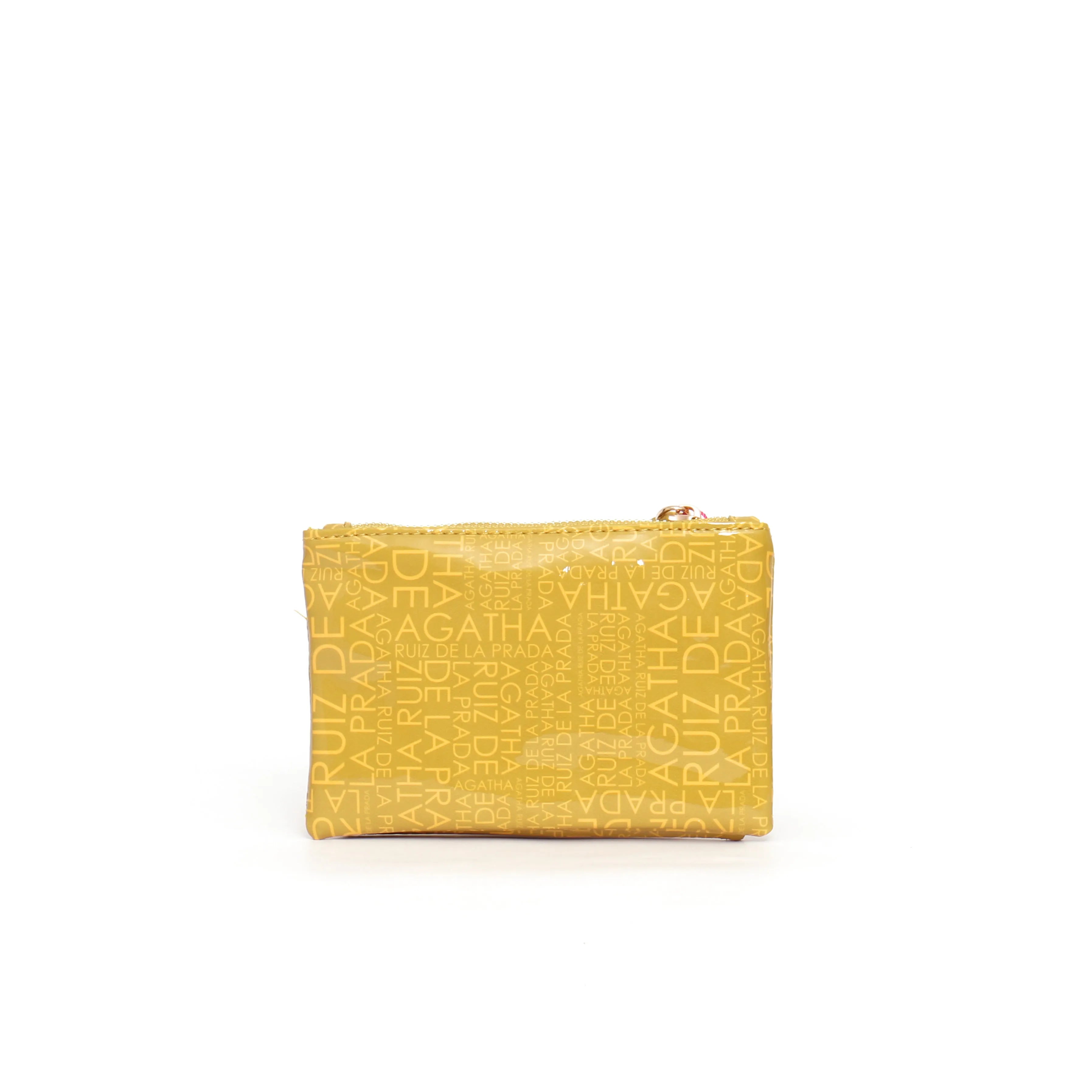 MONEDERO DOBLE LOGO AMARILLO