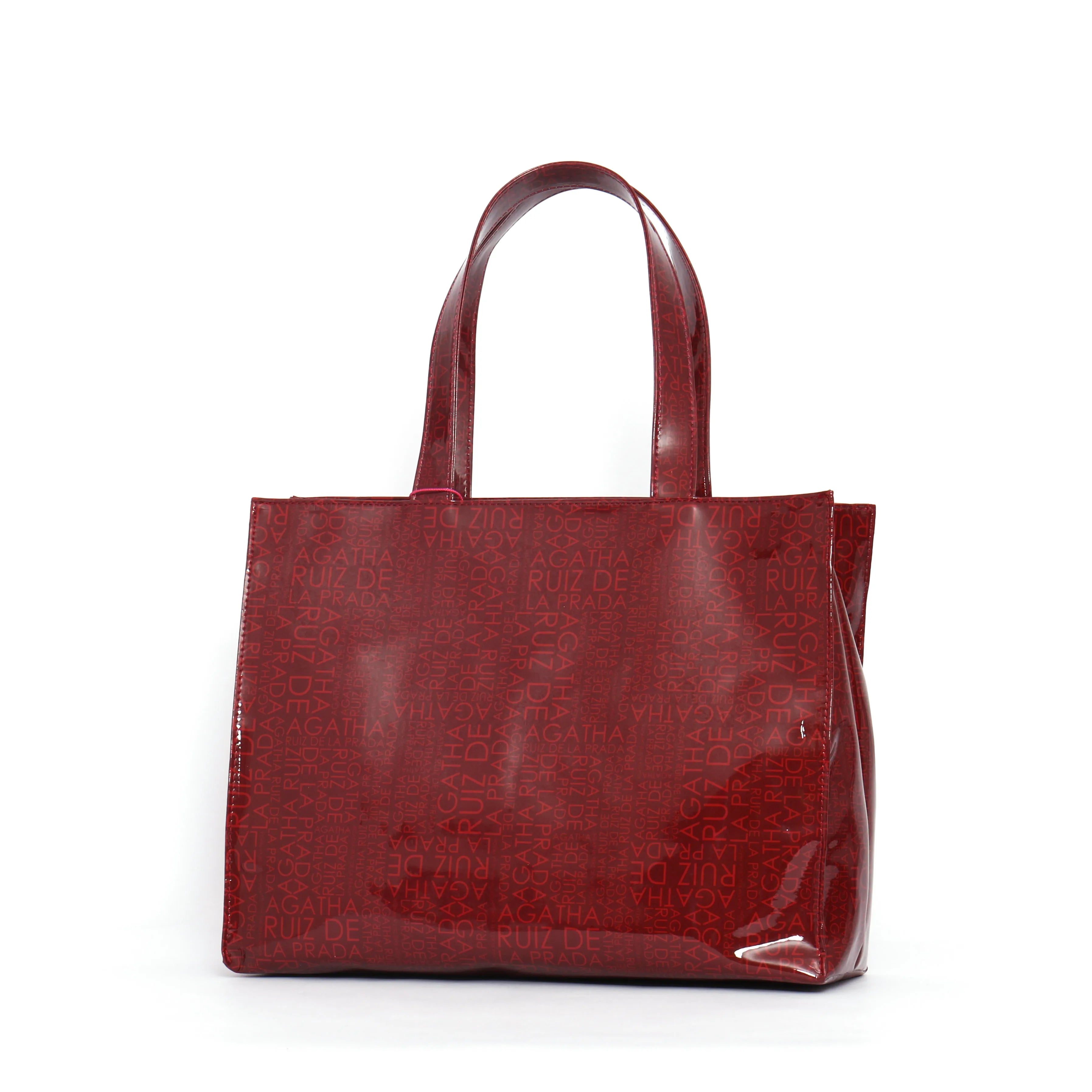 LOGO SHOPPER AGATHA RUIZ DE LA PRADA GRANATE