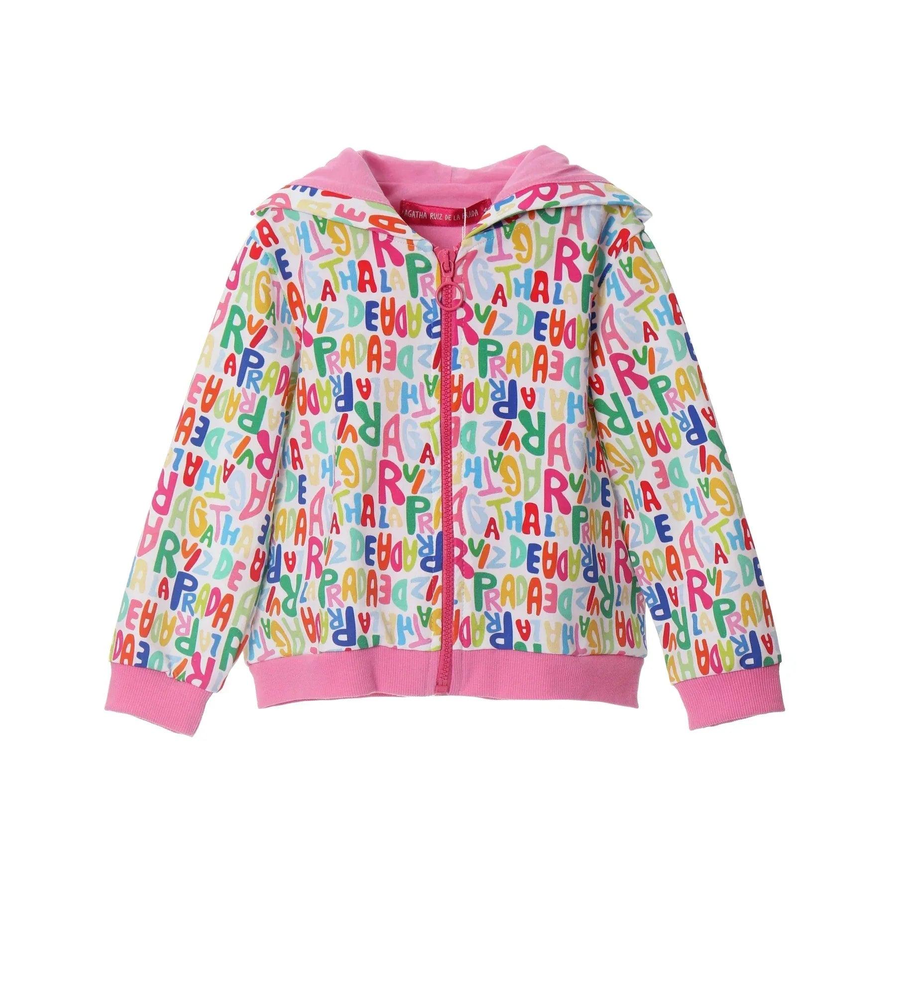 SUDADERA CREMALLERA CAPUCHA ARP COLORES - Agatha Ruiz de la Prada