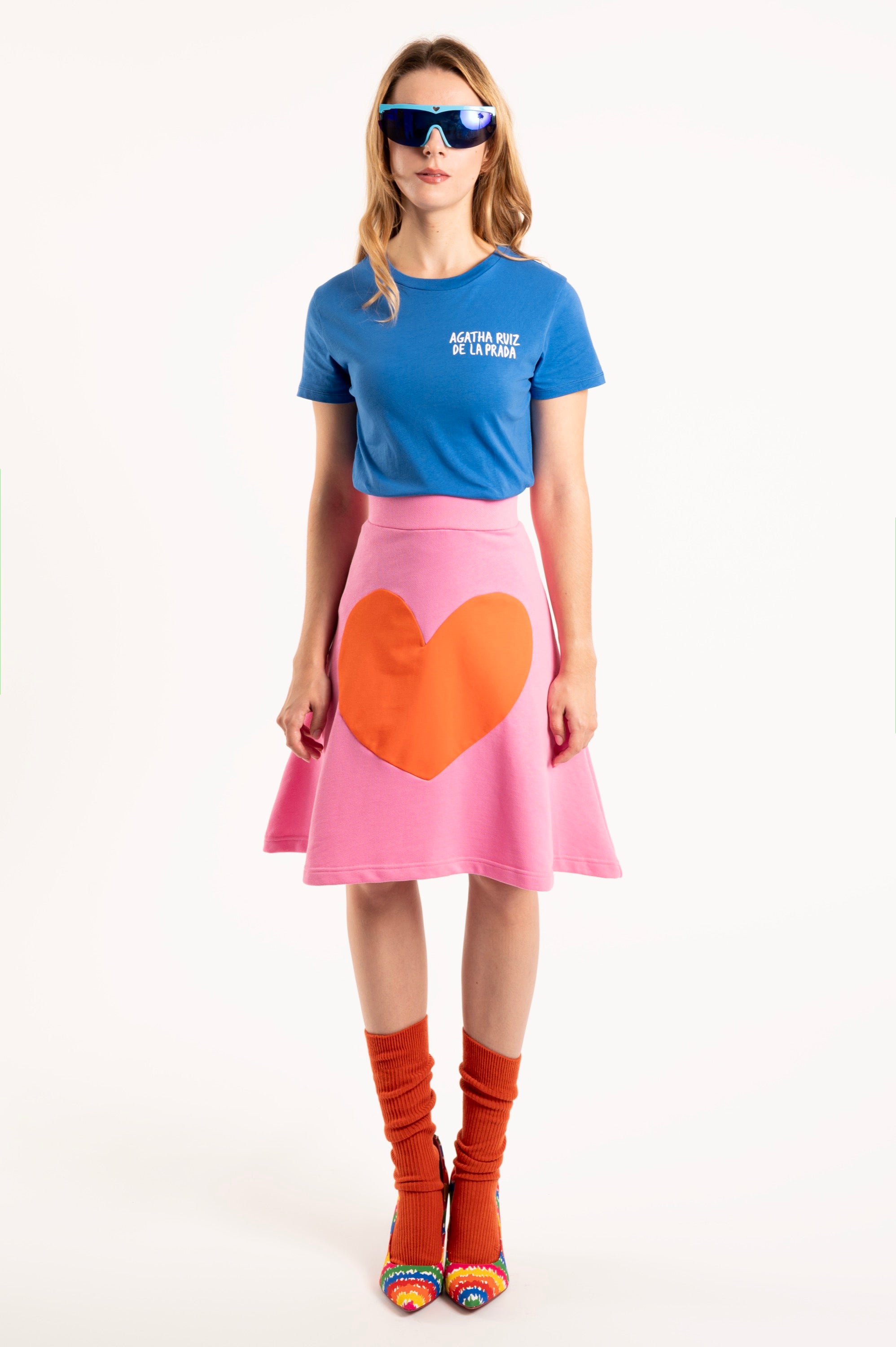 T-shirt bleu basique nuage