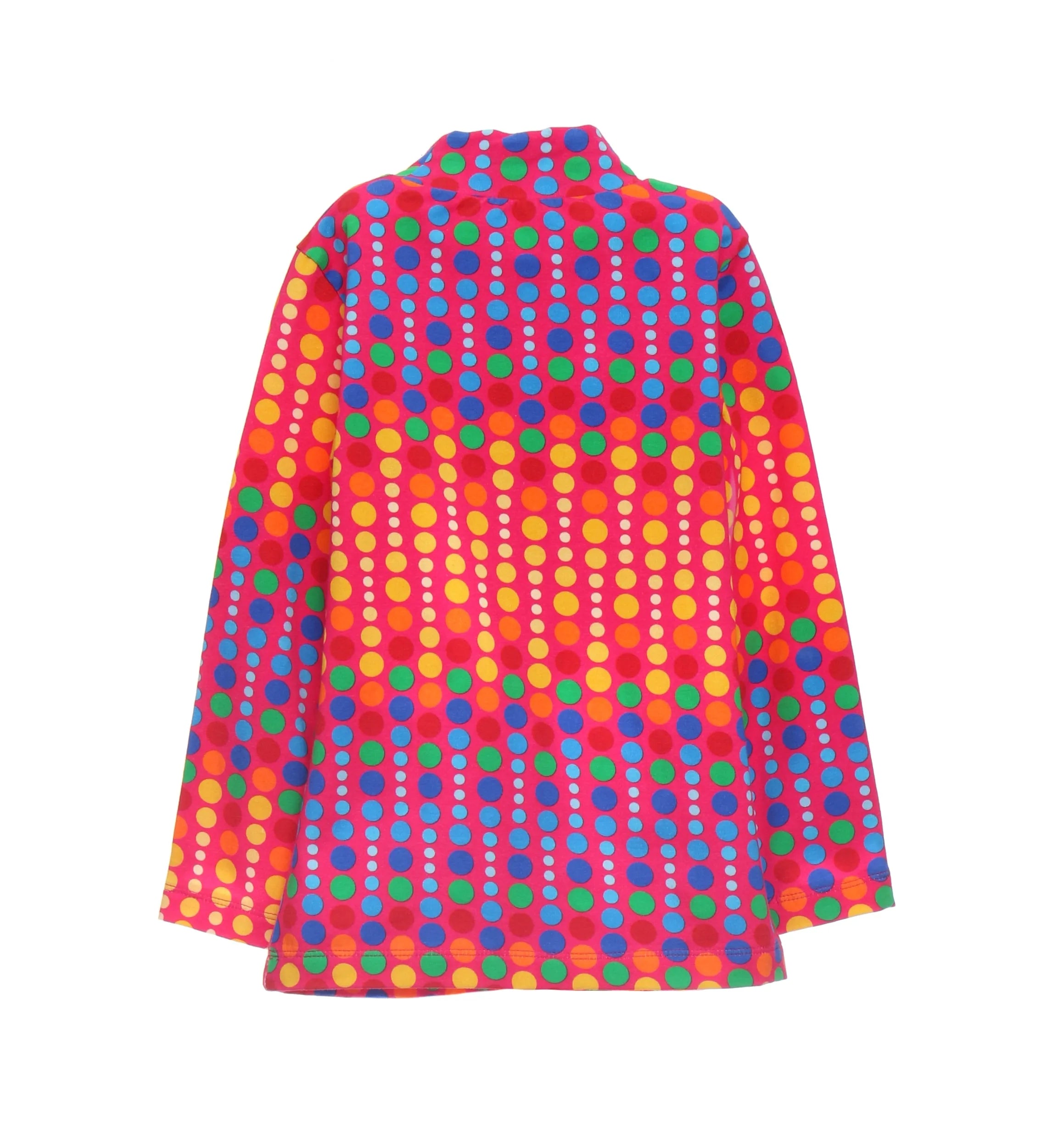 CAMISETA CUELLO ALTO TOPOS COLORES