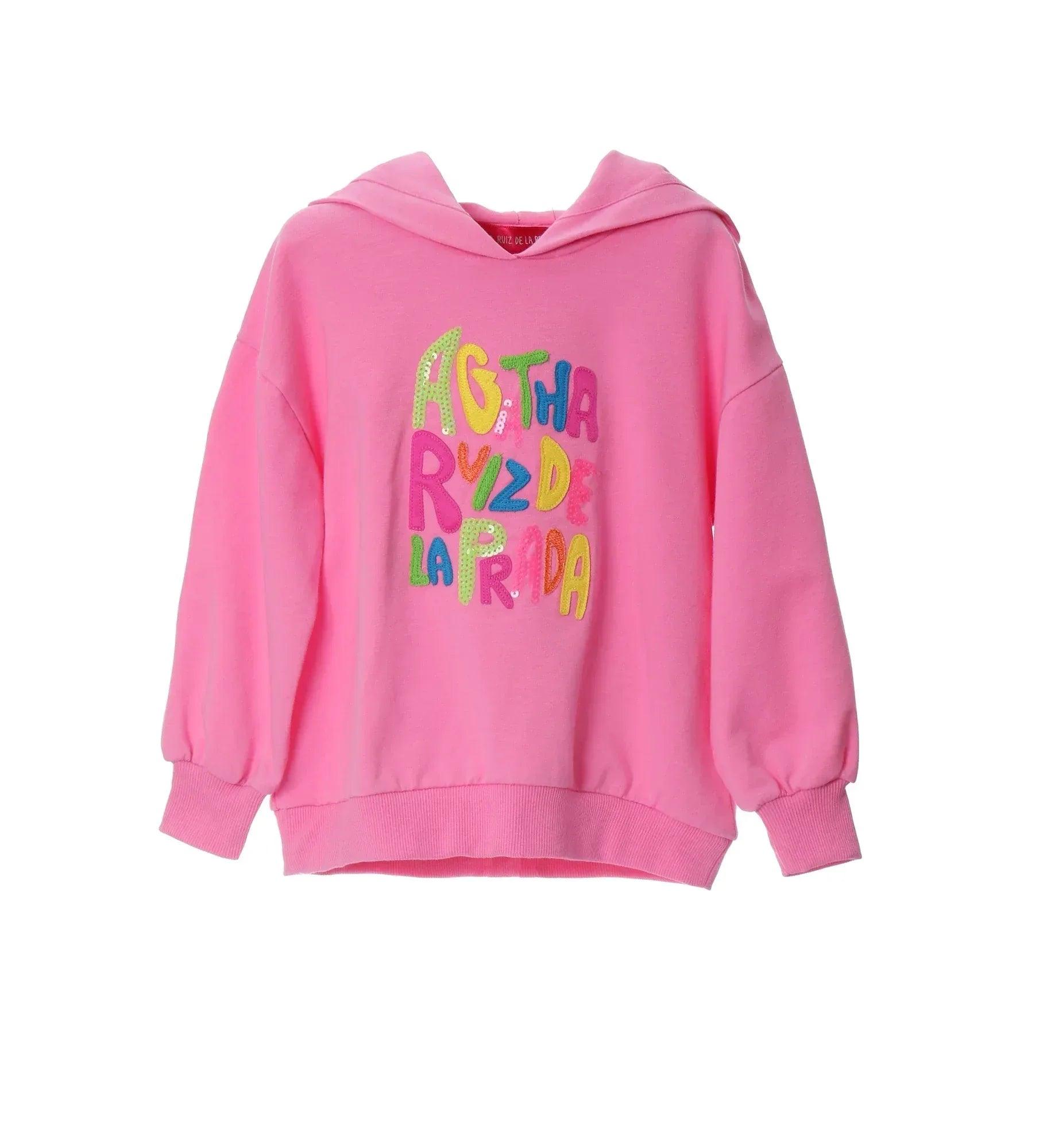 SUDADERA CAPUCHA ROSA ARP - Agatha Ruiz de la Prada