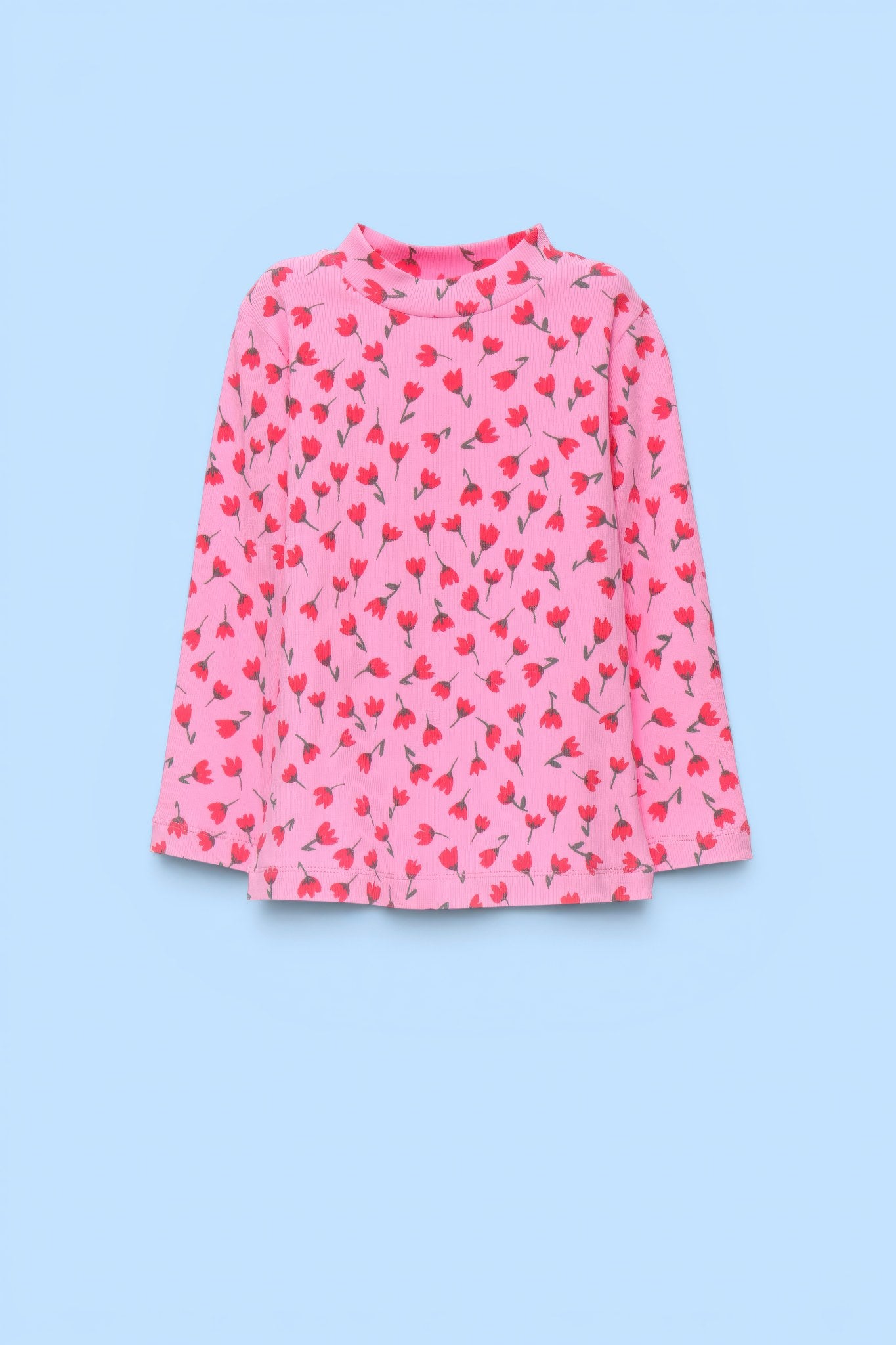CAMISETA CANALE ROSA ESTAMPADO TULIPANES