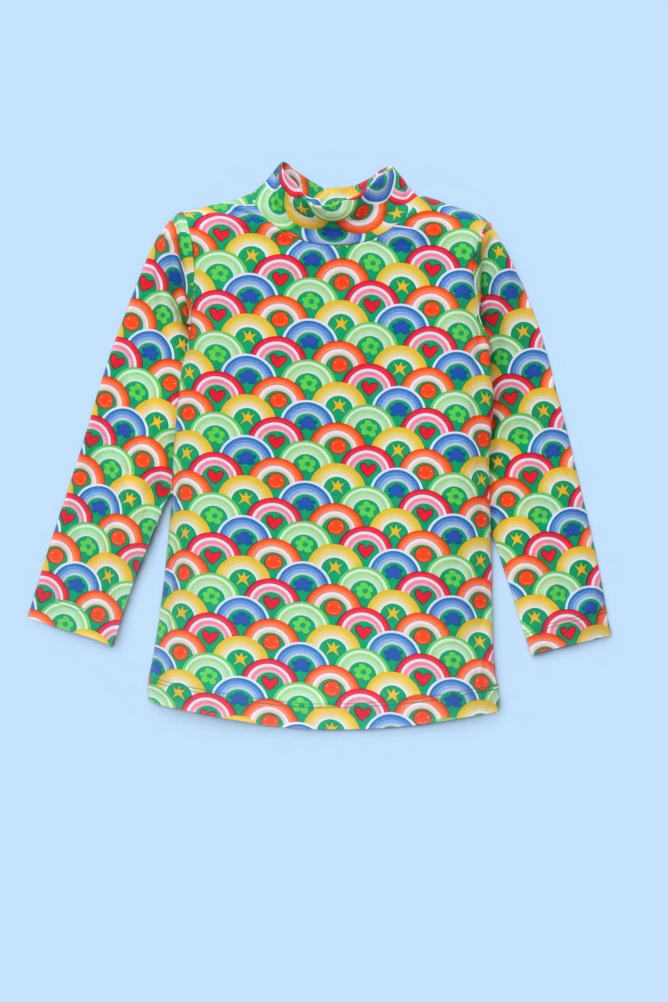 CAMISETA C/A ESTAMPADO ICONOS IRIS