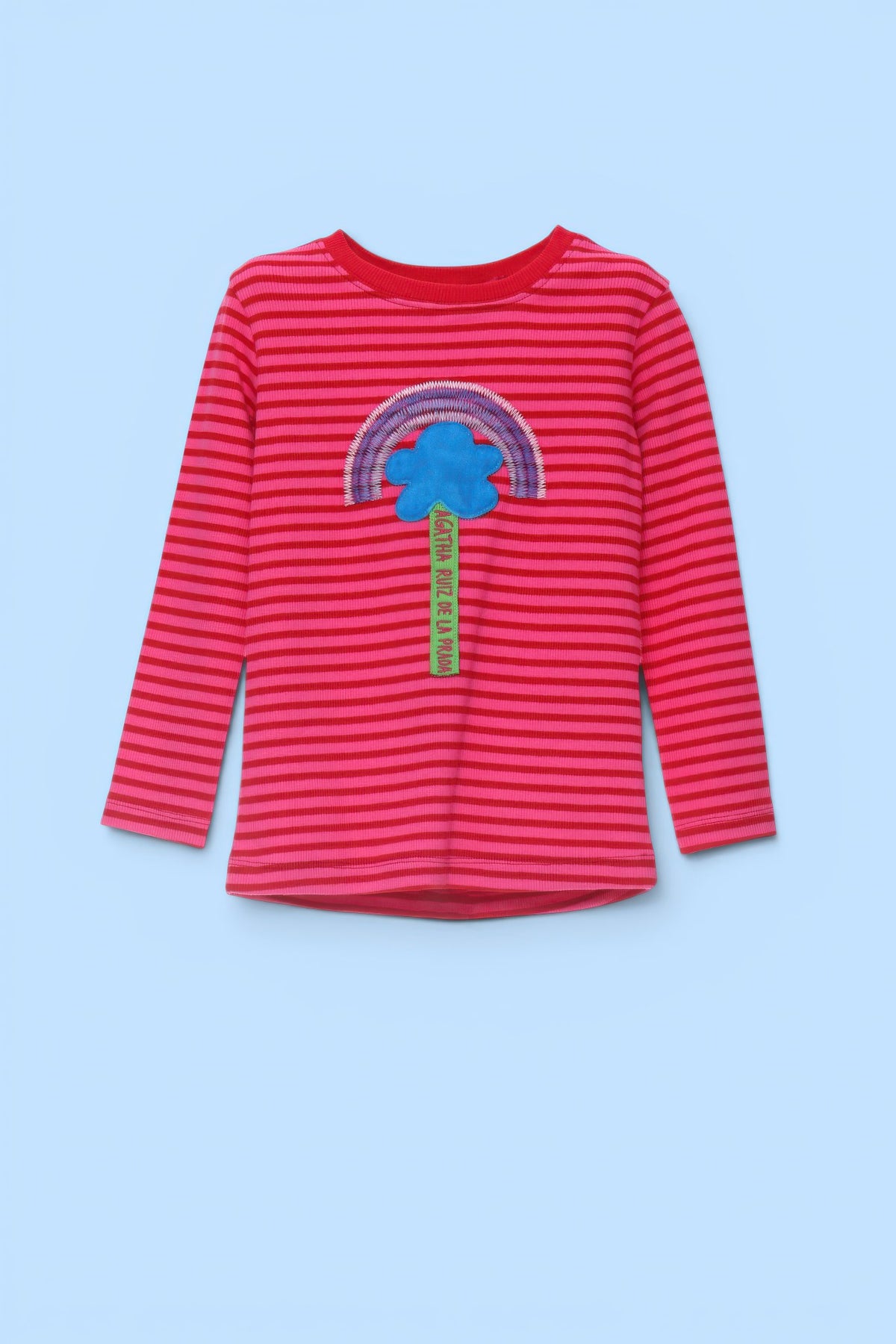 CAMISETA RAYAS FUCSIA NUBE ARCOIRIS