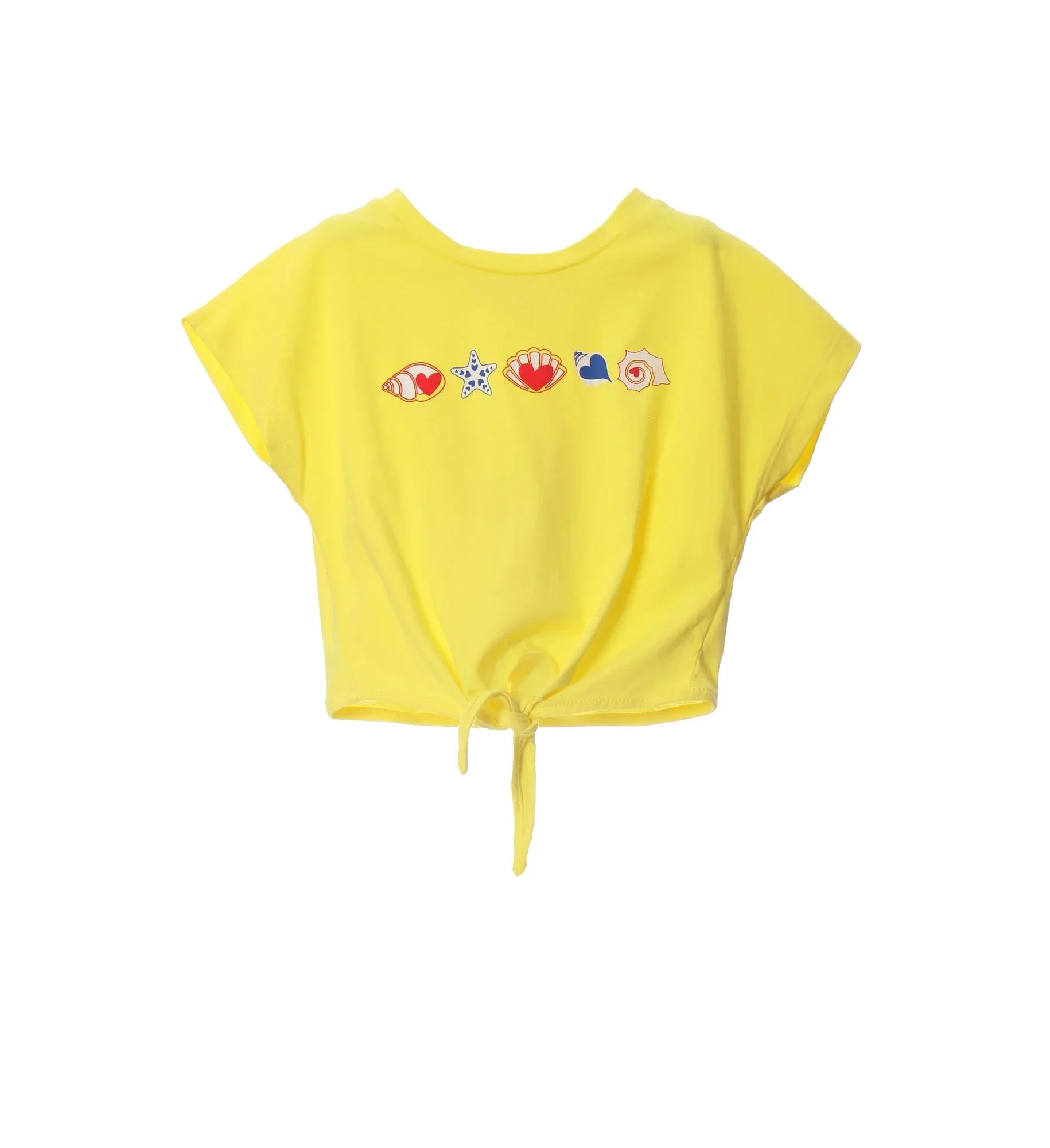 CAMISETA NUDO AMARILLA CONCHAS - Agatha Ruiz de la Prada
