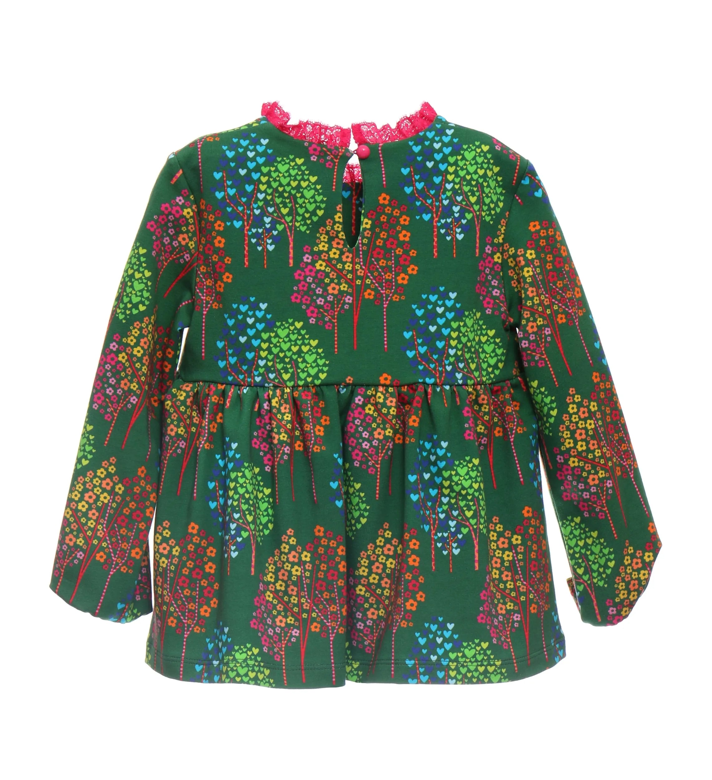CAMISETA VERDE ESTAMPADA ARBOLES