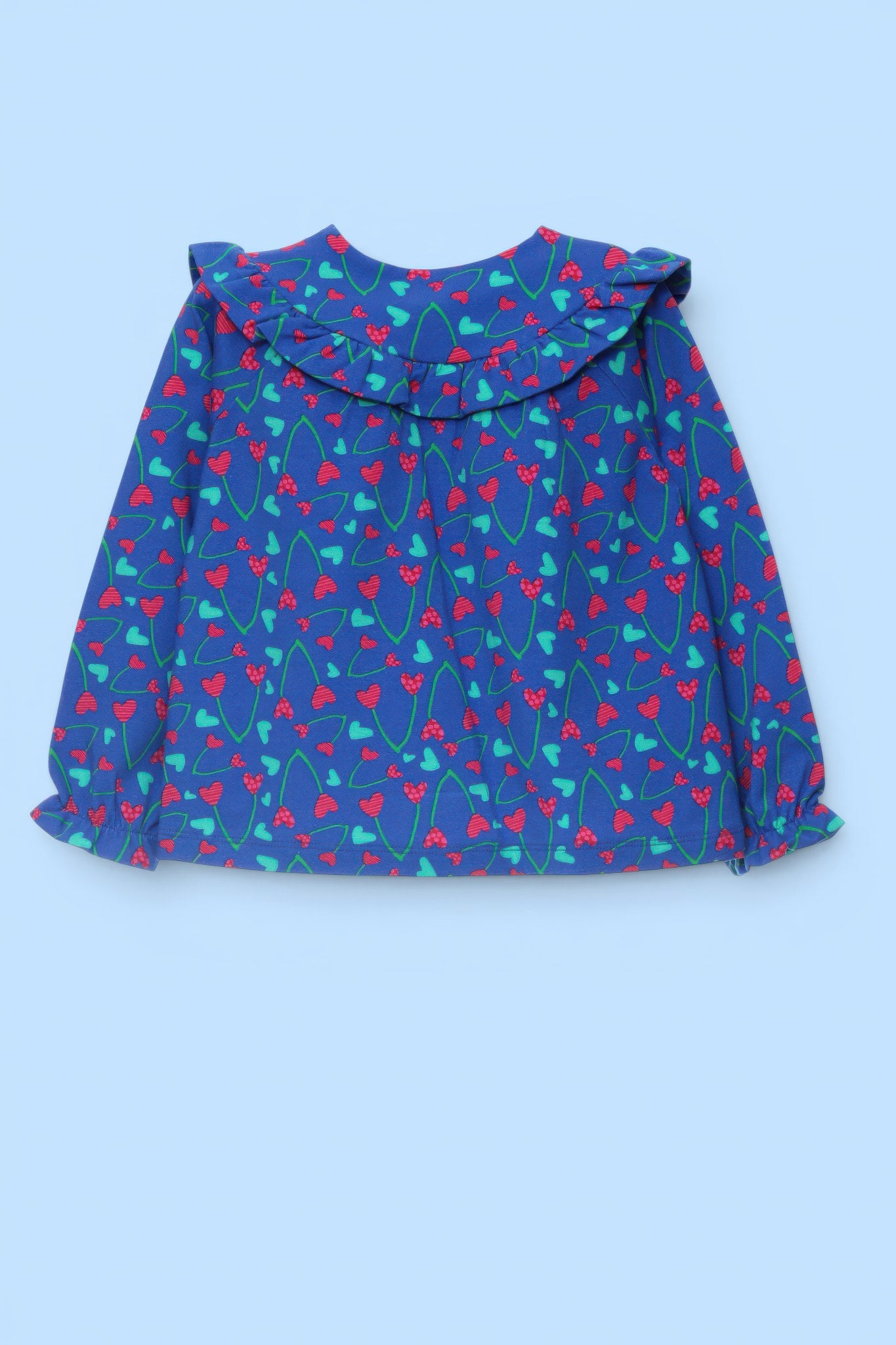 CAMISETA CUELLO MANGA LARGA CEREZAS