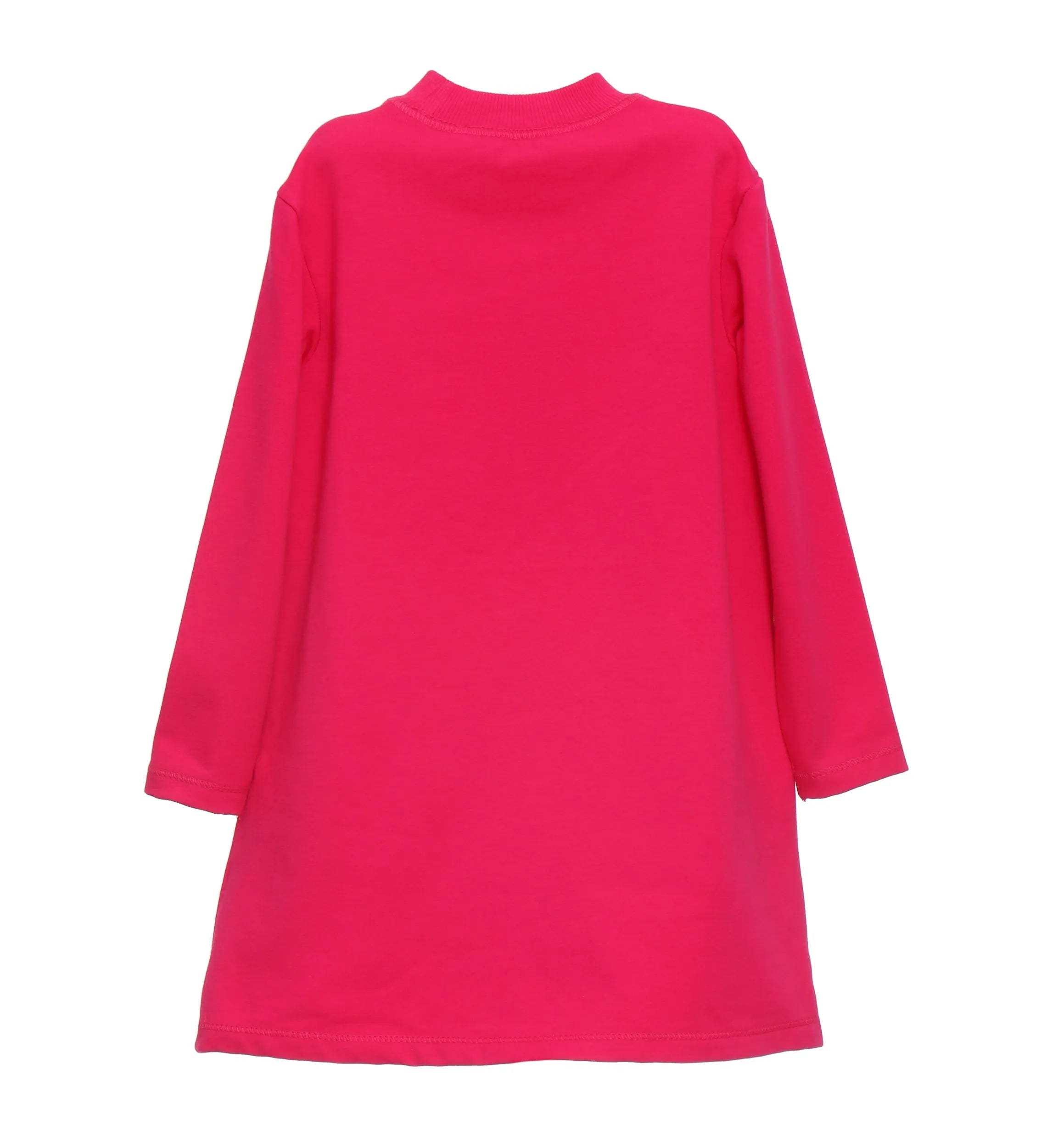 FUCHSIA COTTON DRESS 3 APPLES