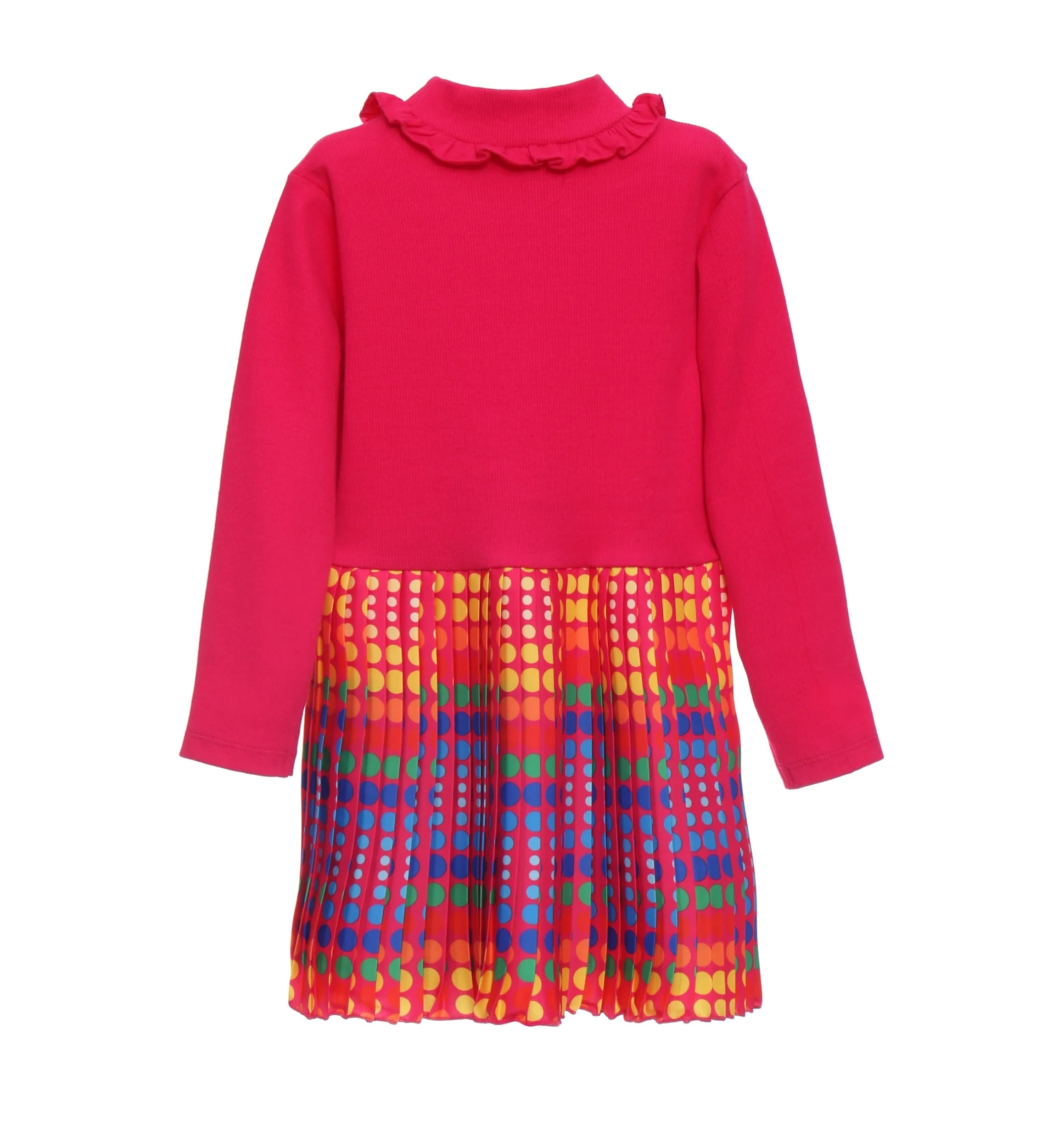 Fuchsia Polka Dot Dress