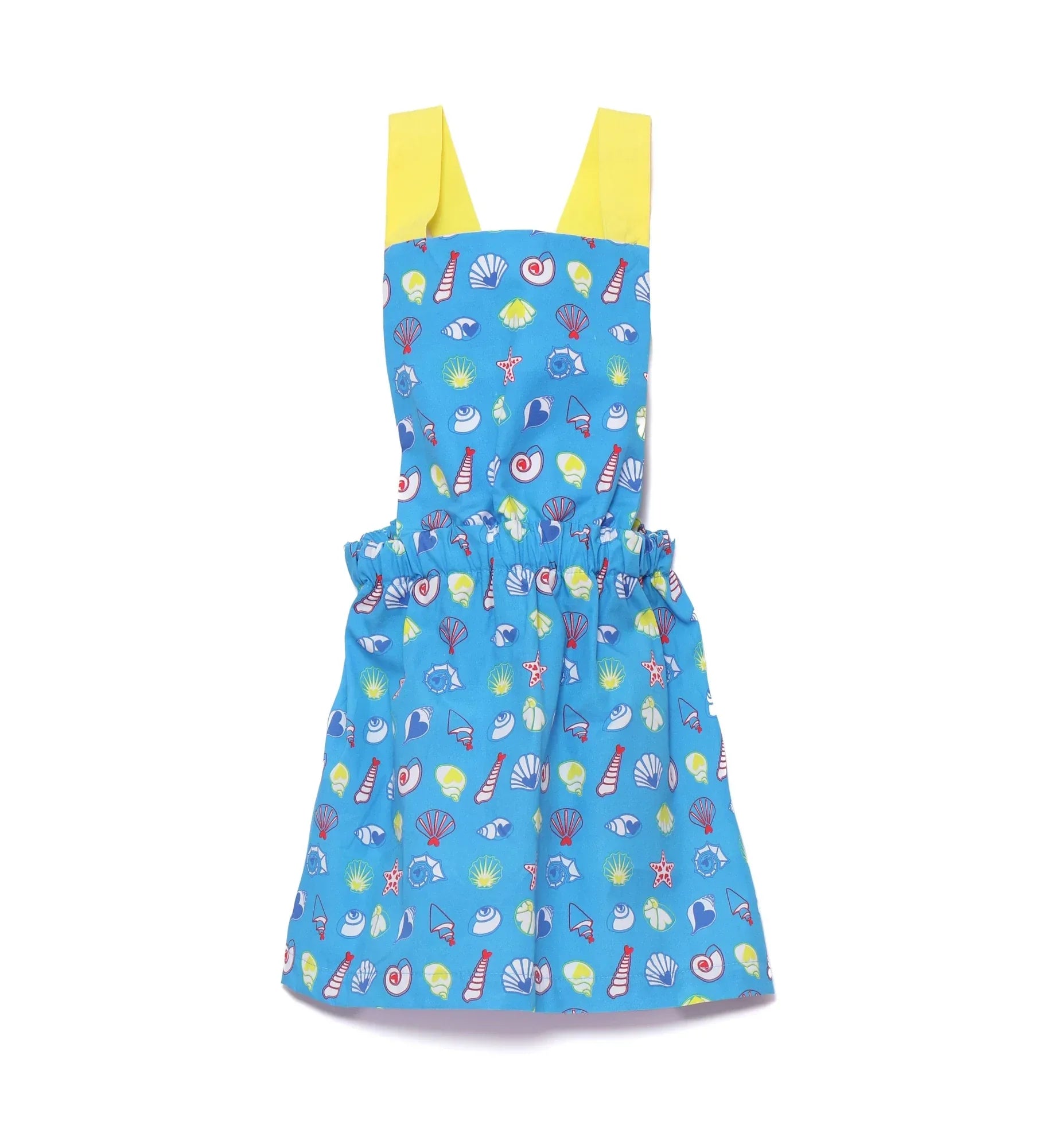 VESTIDO TIRANTES AMARILLOS CRUZADOS CONCHAS - Agatha Ruiz de la Prada