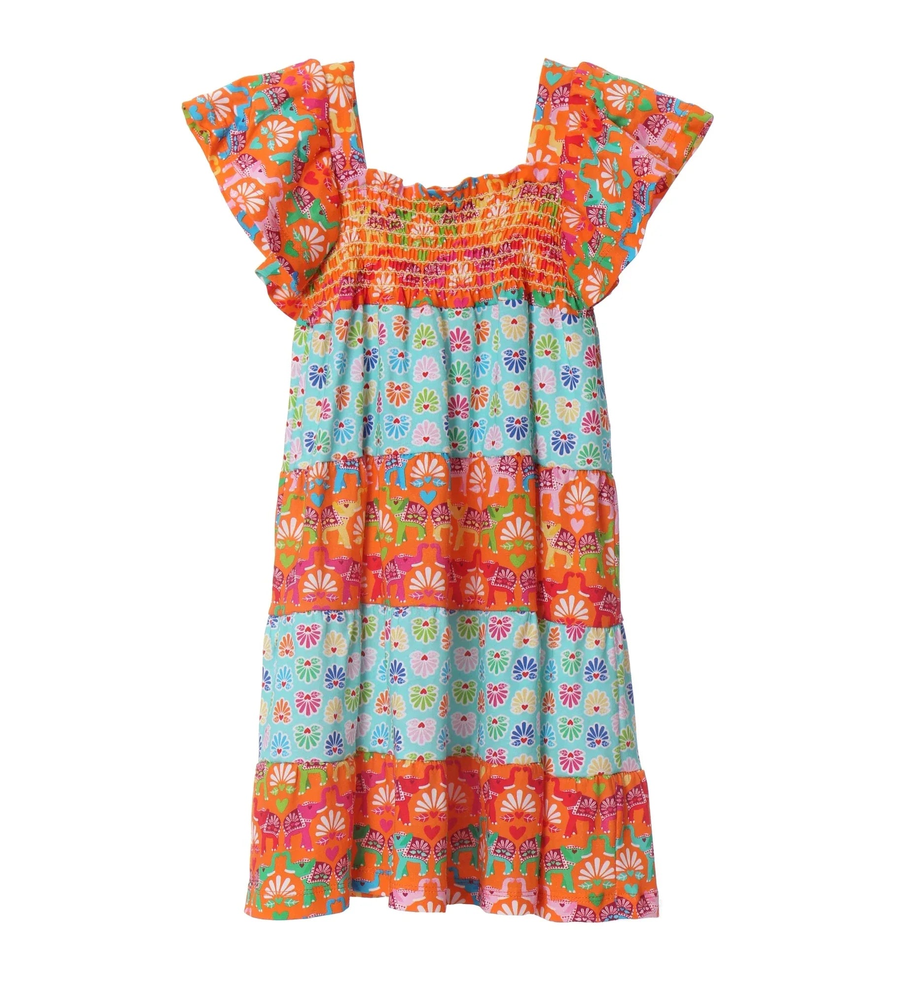 VESTIDO TIRANTES FRANJAS ESTAMPADAS - Agatha Ruiz de la Prada