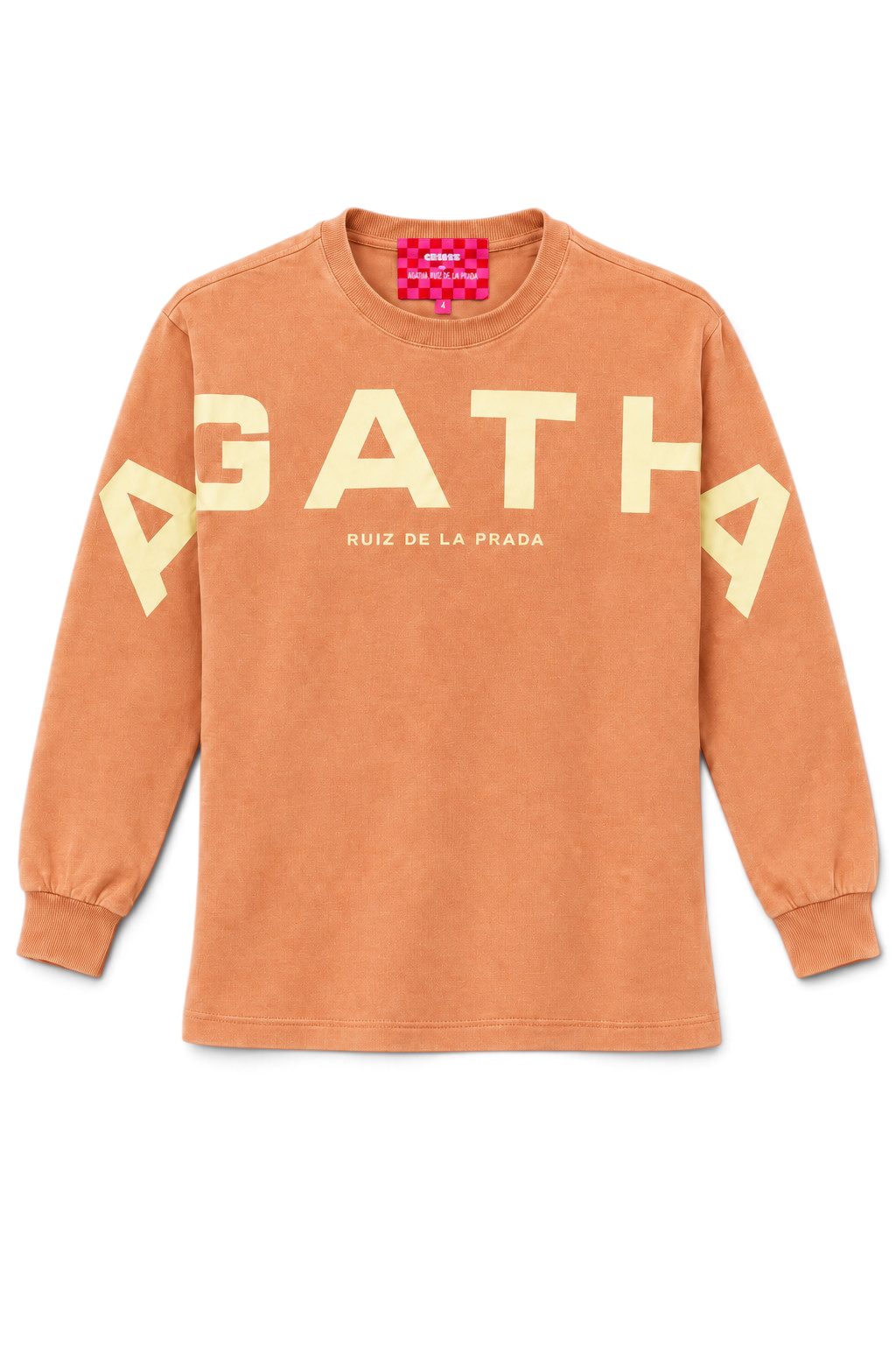 CAMISETA MANGA LARGA AGATHA X COLORS MANDARINA