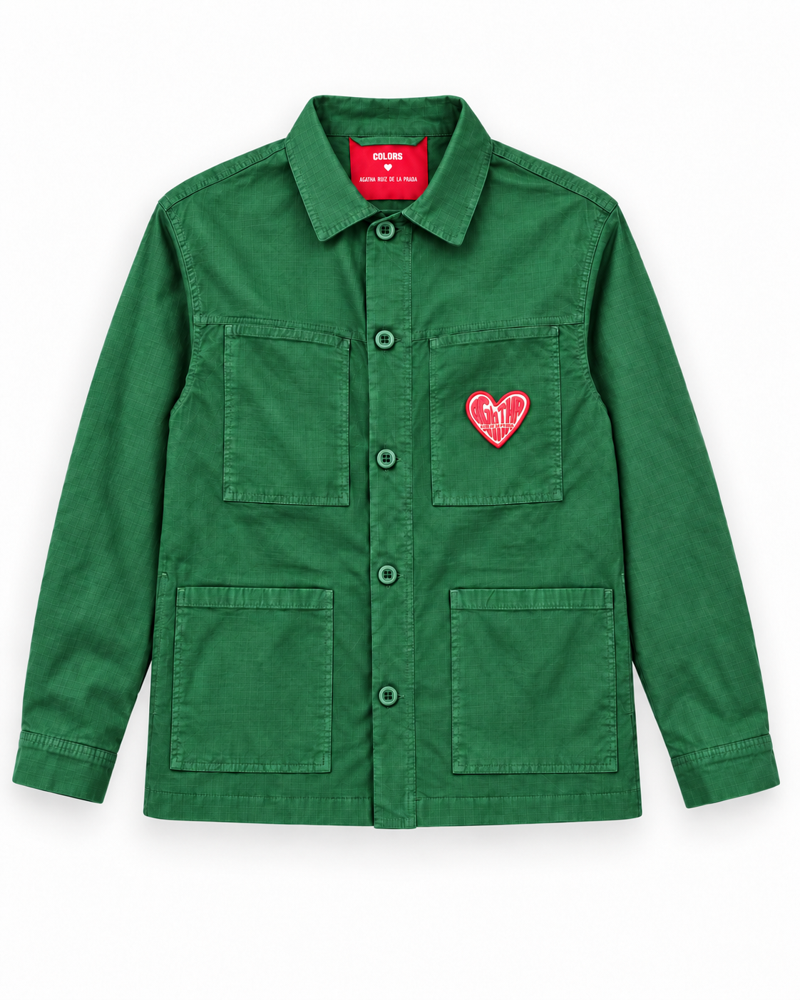 SOBRECAMISA INVIERNO AGATHA X COLORS VERDE