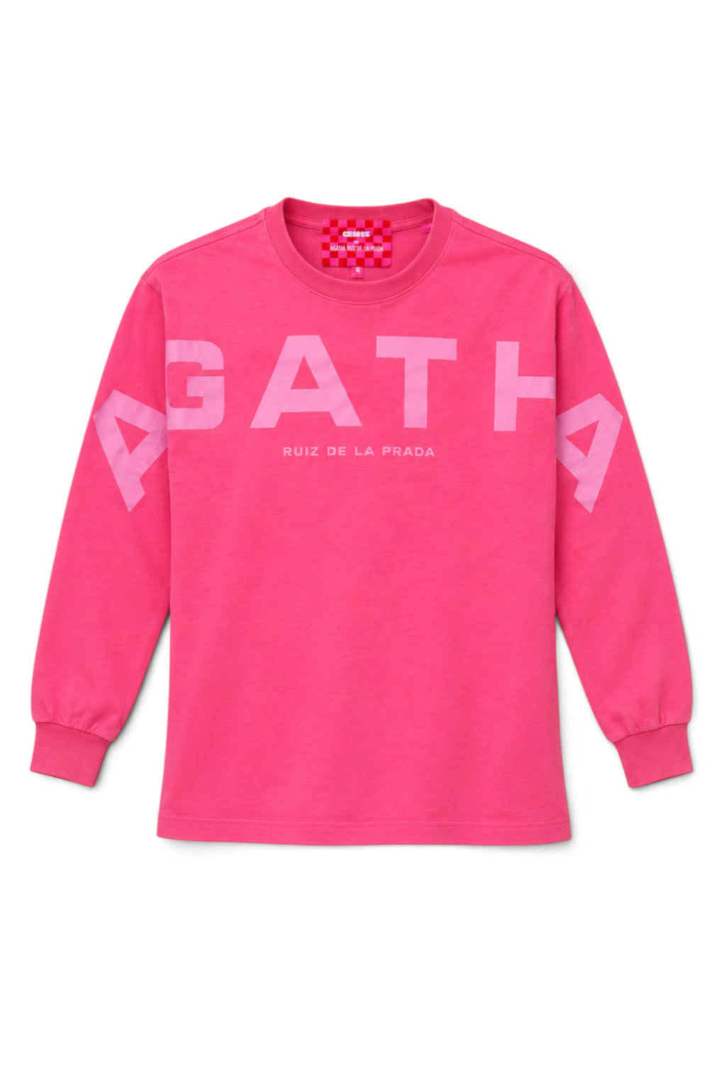 CAMISETA MANGA LARGA AGATHA X COLORS FUCSIA