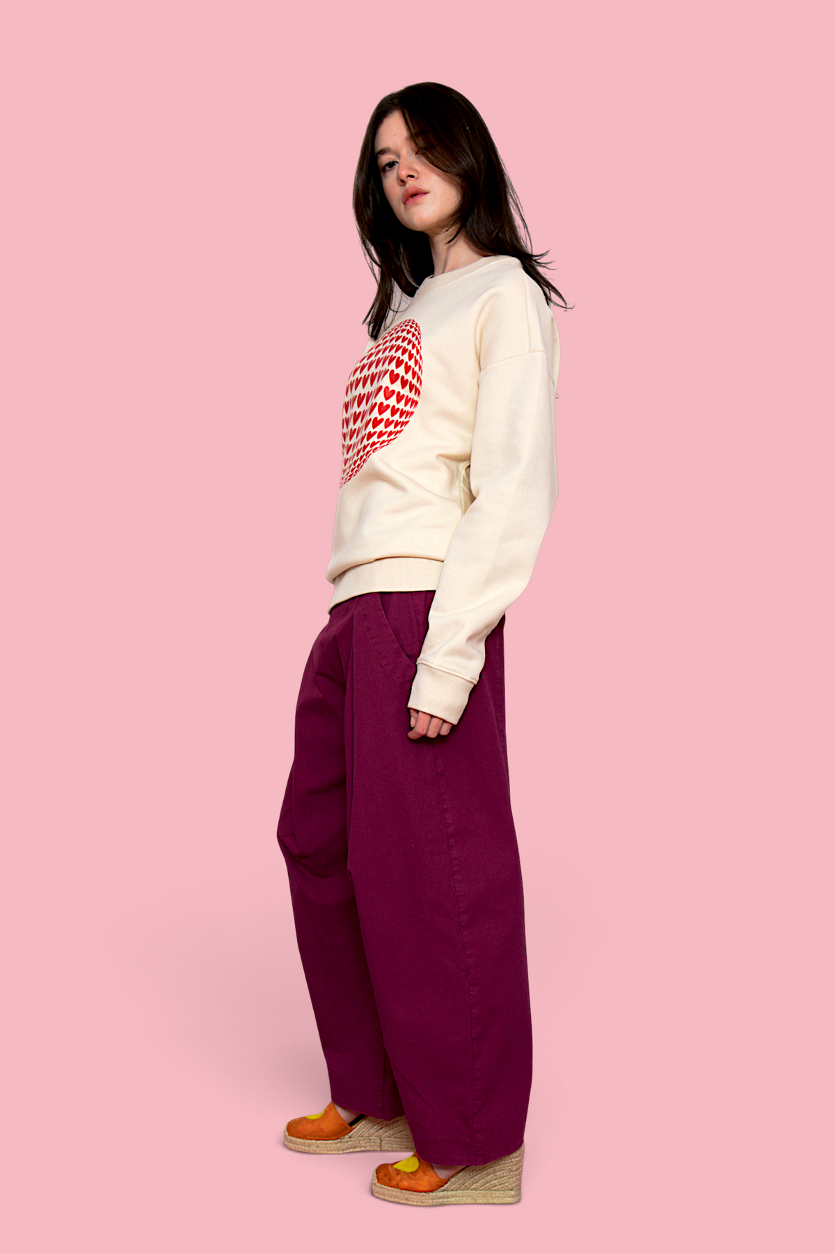 NATURAL HEARTS BALL oversized sweatshirt