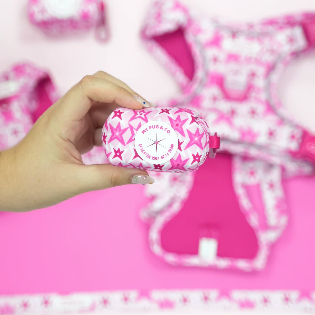 Porta Bolsas Pink Stars by Agatha Ruiz de la Prada