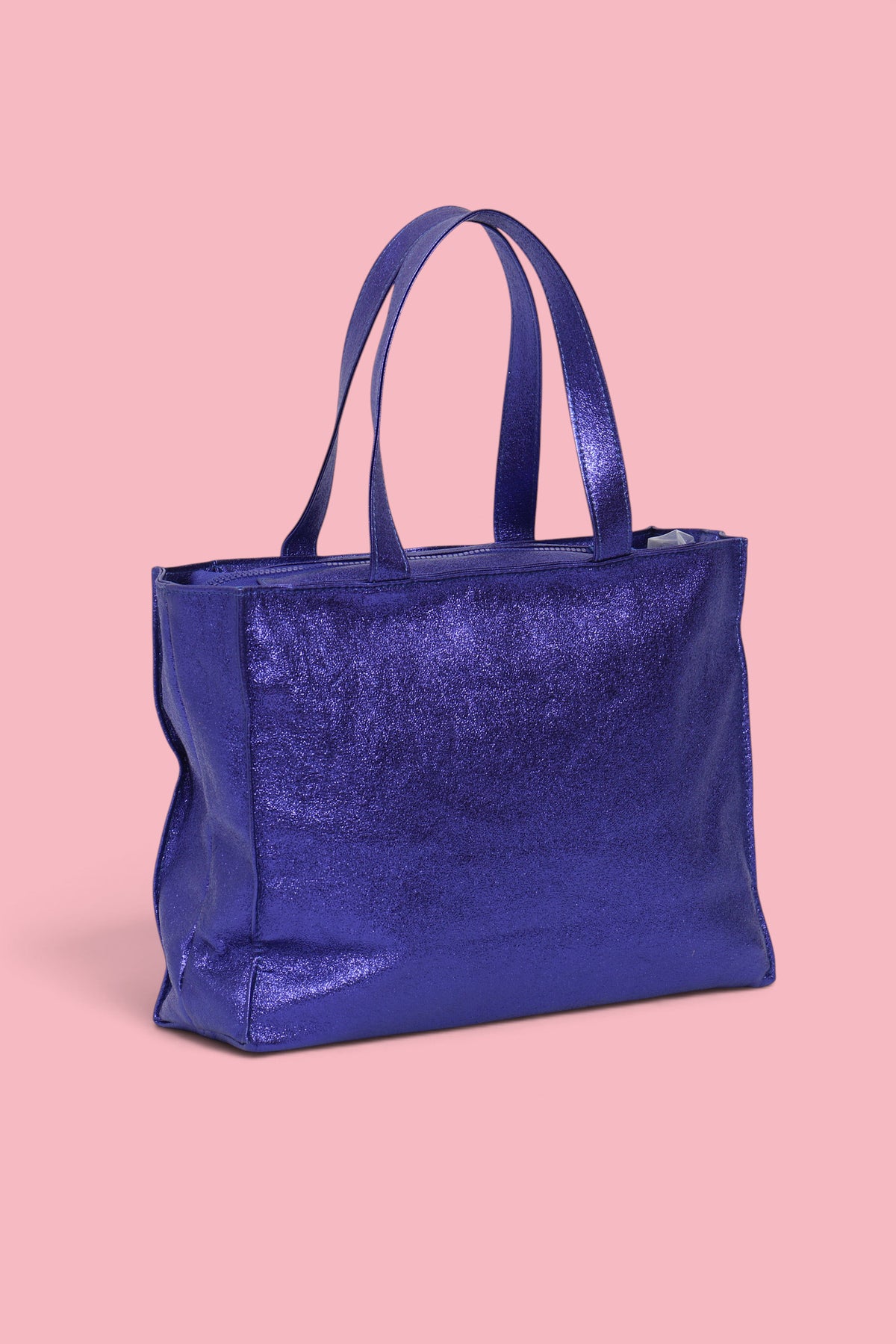 SHOPPER GLITTER BLU