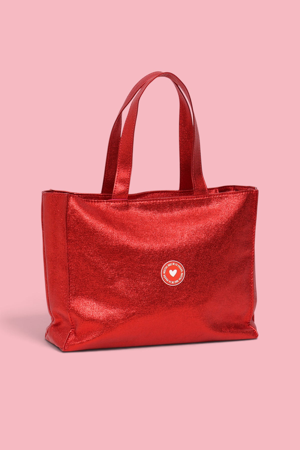 SHOPPER GLITTER ROSSO