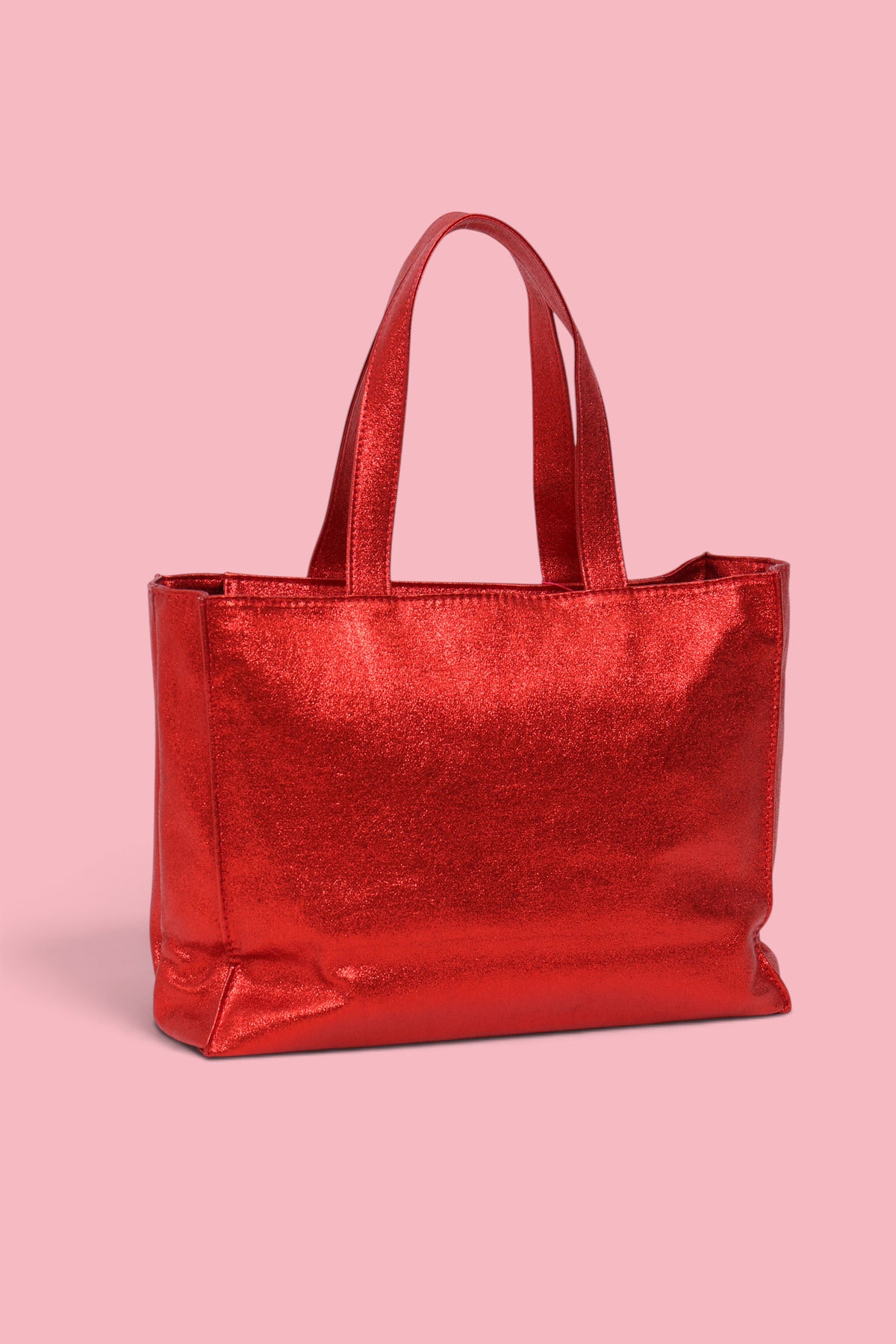 SHOPPER GLITTER ROSSO