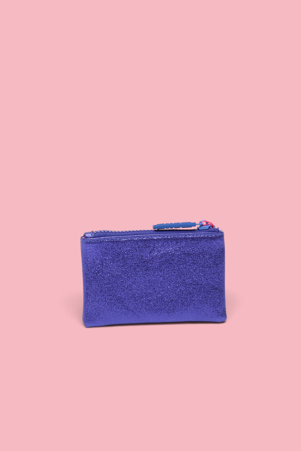 PORTAMONETE GLITTER BLU