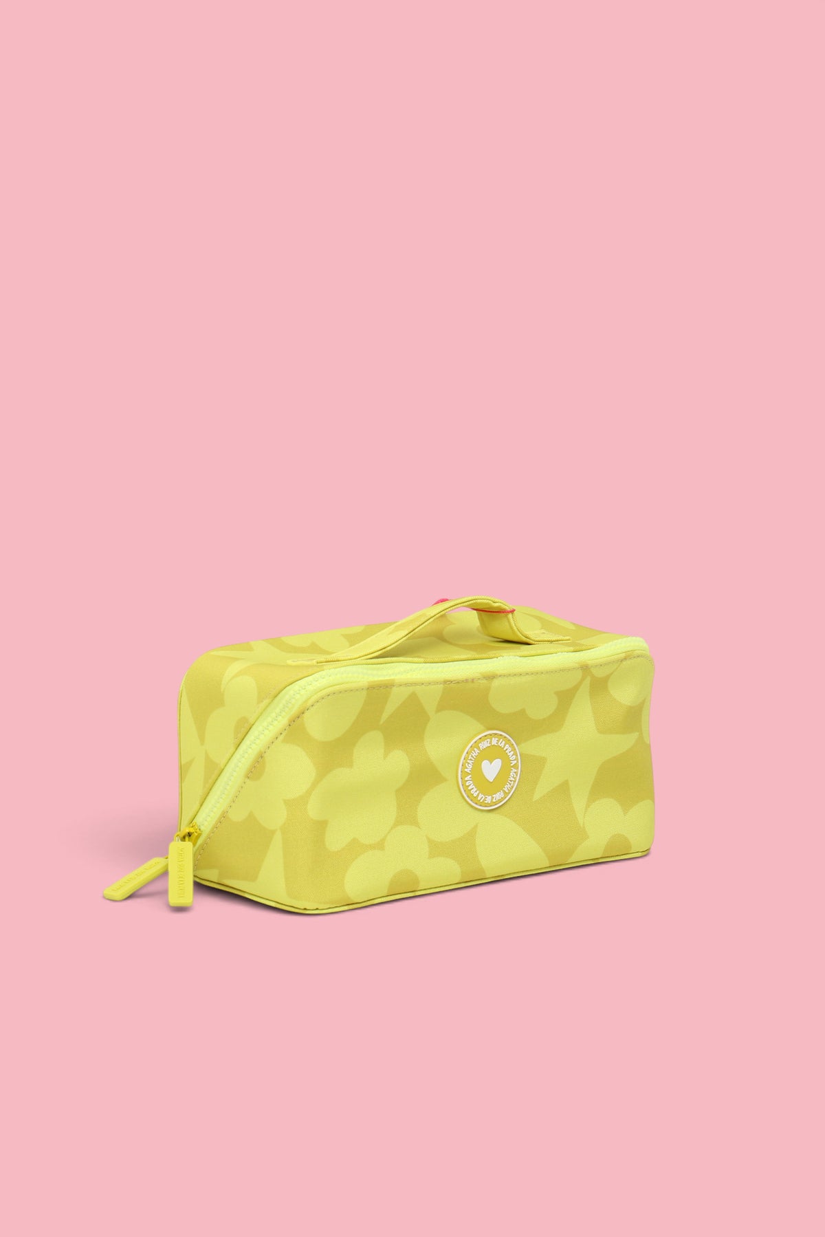 NECESSAIRE DA VIAGGIO CON ICONE GIALLO