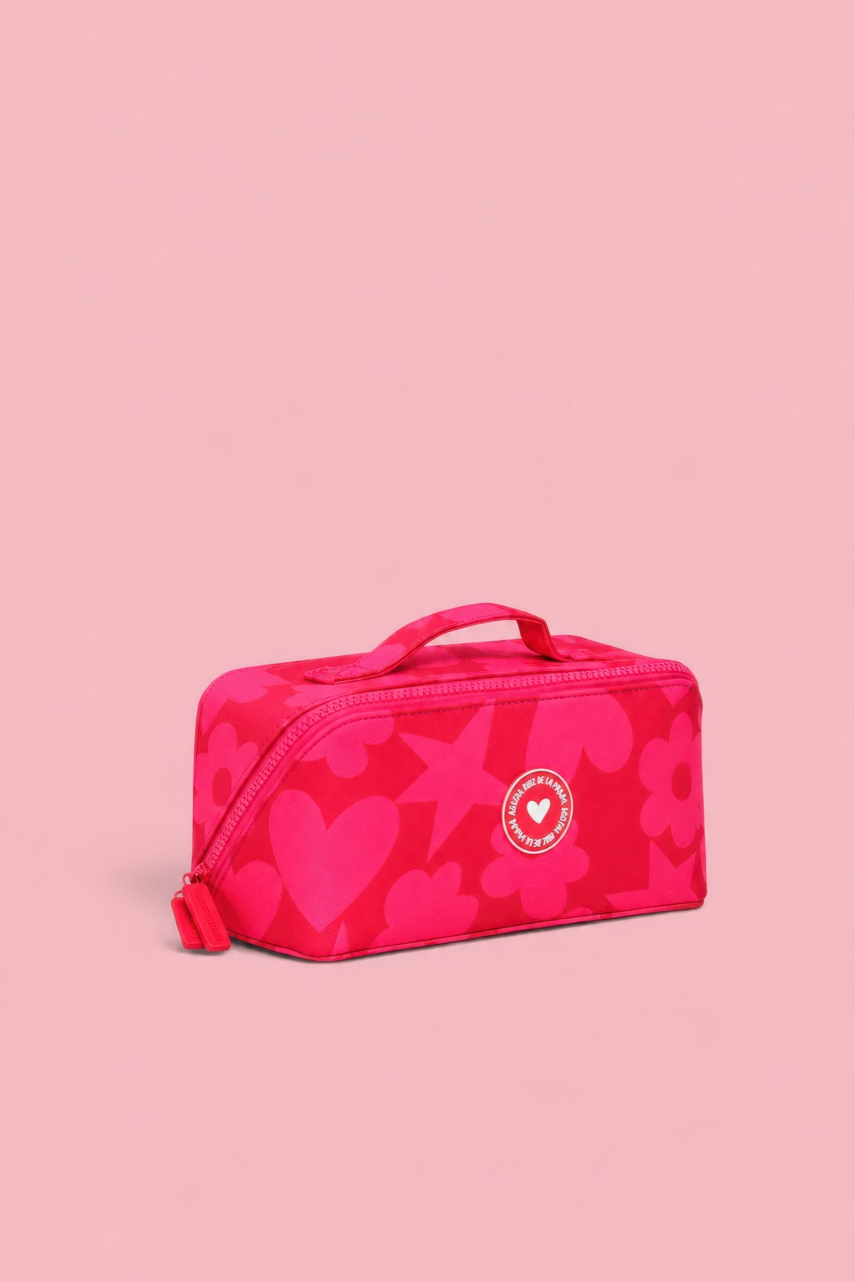 NECESSAIRE DA VIAGGIO CON ICONE FUCSIA