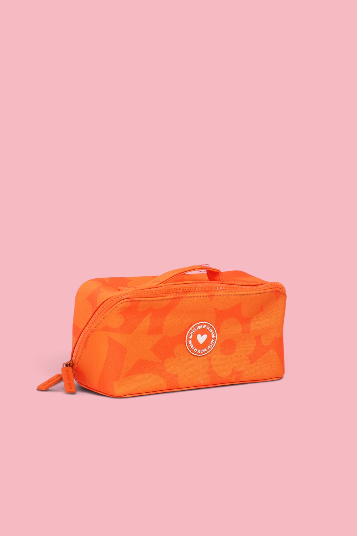 NECESSAIRE DA VIAGGIO CON ICONE ARANCIONE