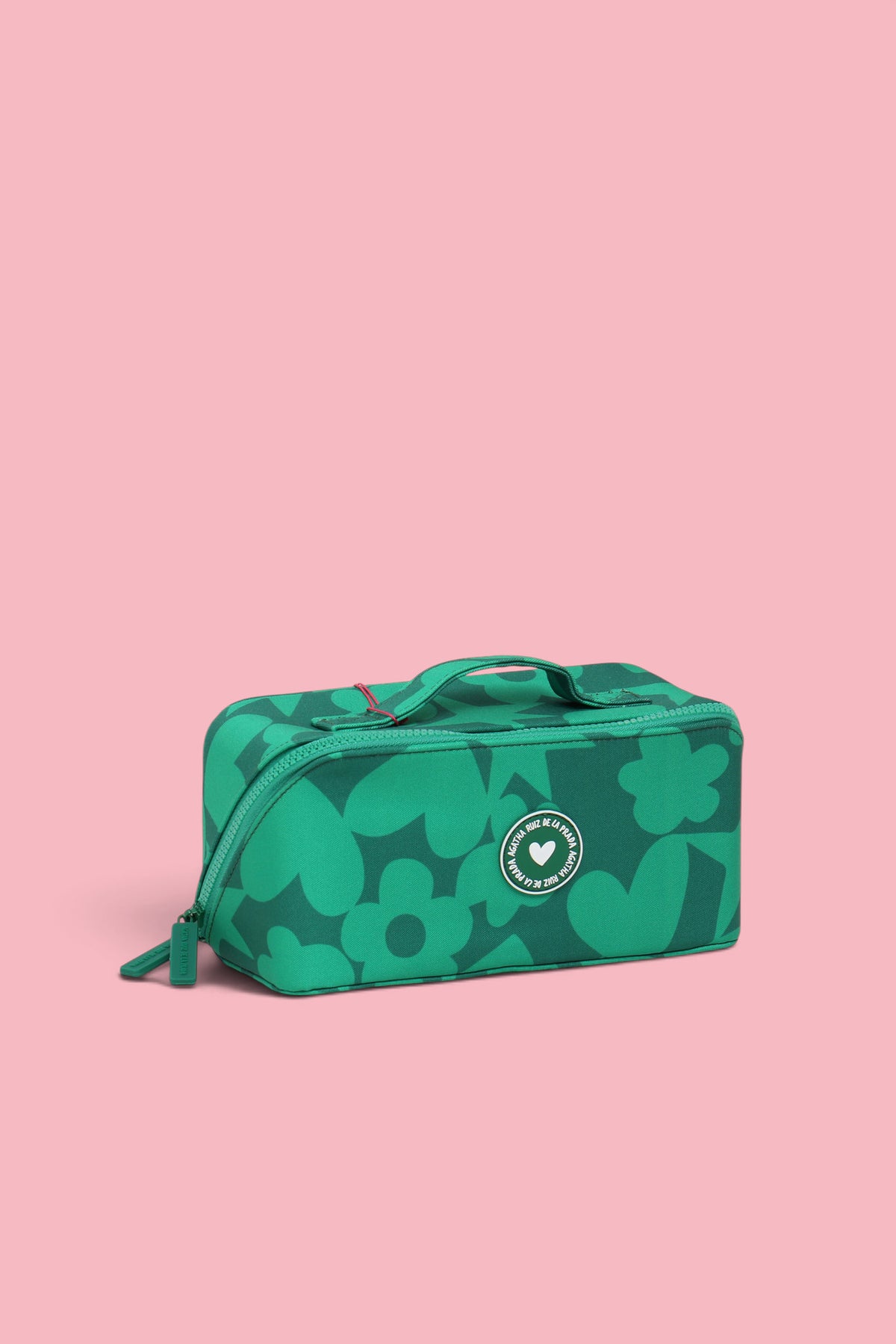 NECESSAIRE DA VIAGGIO CON ICONE VERDE