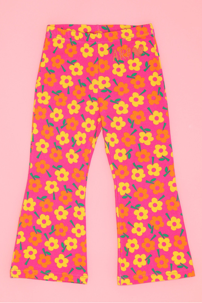 FLORAL FLARE PANTS