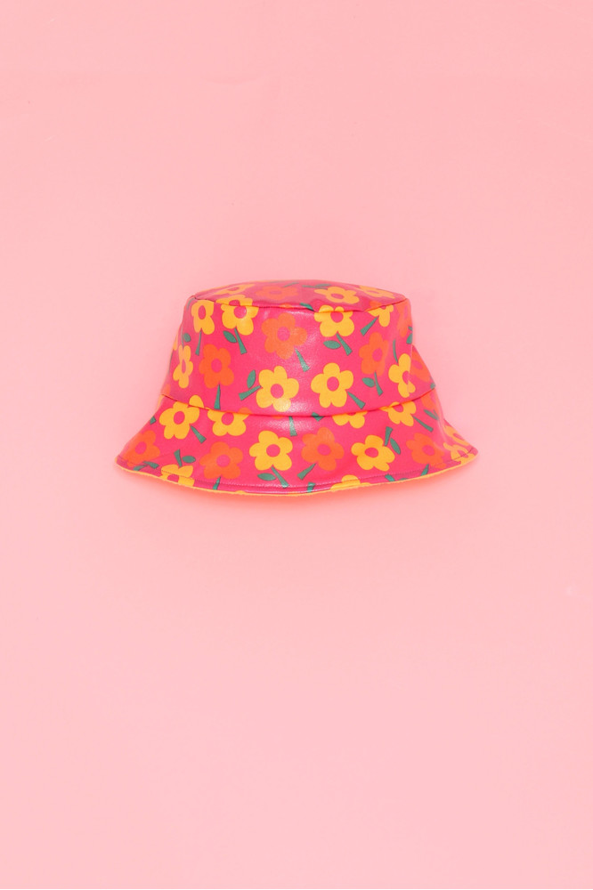 ORANGE FLOWER HAT